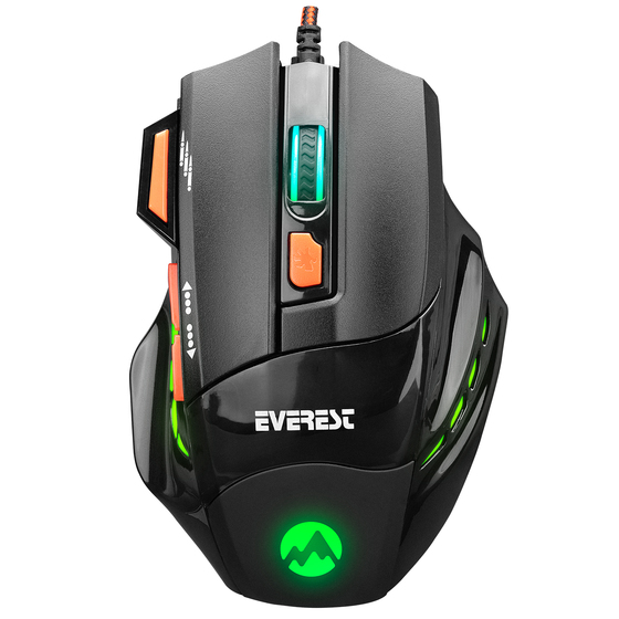 Everest SGM-X7 Usb Siyah 2in1 7200dpi Makrolu Oyuncu Mouse +Gaming Mouse Pad
