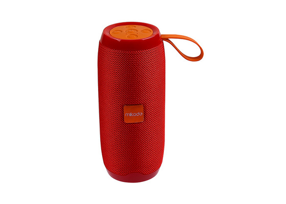 Mikado MD-BT56 Kırmızı Bluetooth-Usb -Aux -TF Card 3.7V 1200mAh Taşınabilir Speaker