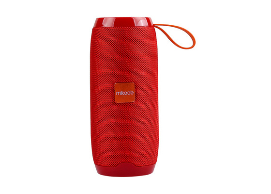 Mikado MD-BT56 Kırmızı Bluetooth-Usb -Aux -TF Card 3.7V 1200mAh Taşınabilir Speaker