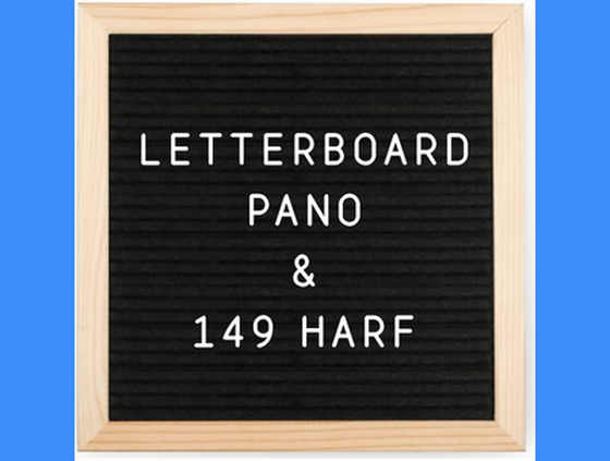 Petrix PD84423 Harfli Ahşap Yazı Panosu